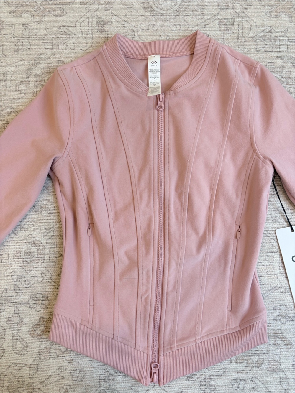 ALO Yoga Vintage Pink Recharge Jacket. BNWT